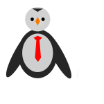 Penguin with tie