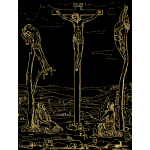 Crucifixion Of Jesus Gold