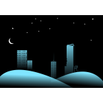 Deep Night Cityscape