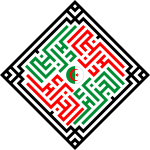 Algerian flag inside a maze