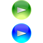 Blue and Green Play Button
