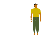 Man in yellow shirt