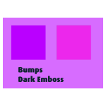 Bumps Dark Emboss