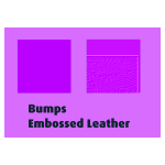 Bumps Embossed Leather