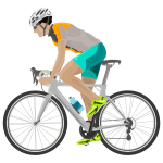 Cyclist Color Art