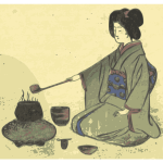 Kimono Lady Making Tea