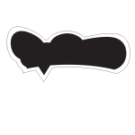 Speech balloon silhouette