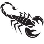 Scorpion silhouette clip art