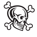 Skull silhouette graphics