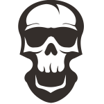 Skull silhouette cut file
