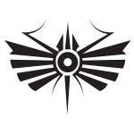 Tribal symbol silhouette