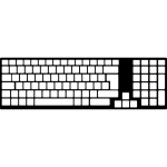 White computer keyboard