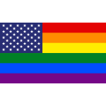 United States Gay Pride flag