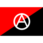 Anarchist flag with A symbol-1573989636
