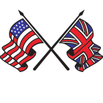 Flag of UK and USA