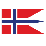 Norwegian state flag clip art