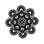 Celtic knot black silhouette