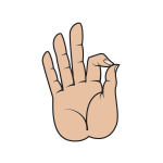 Buddha Mudra finger gesture