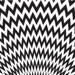 Black zigzag pattern