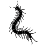 Caterpillar silhouette clip art