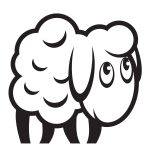 Sheep monochrome silhouette