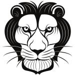 Lion head clip art