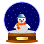 Animated Snow Globe Snowman