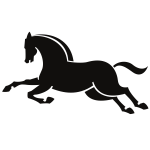 Running horse silhouette-1577192111