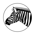 Zebra animal silhouette