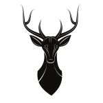Deer stag silhouette