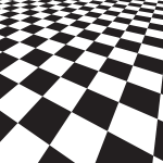 Checkered pattern black and white