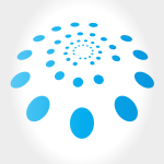 Blue dots logotype concept