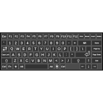 Compact computer keyboard