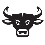 Cattle head silhouette