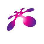 Pink shape logo concept