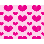 Polka dots love pattern