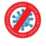 Coronavirus warning sticker