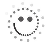 Smiley emoticon with dots