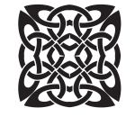 Decorative knot Celtic style
