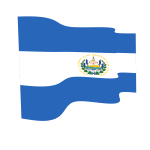 El Salvador waving flag