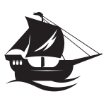 Sailing boat silhouette clip art