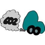 Eco carbon footprint vector icon | Free SVG