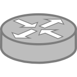Router symbol vector image