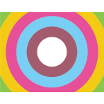 Circles in retro colors
