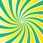 Green yellow radial beams
