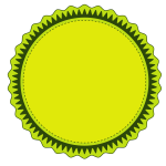 Lime green sticker