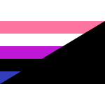 Gender Fluid Anarchist Flag