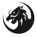 Dragon monster silhouette clip art