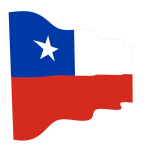 Waving flag of Chile