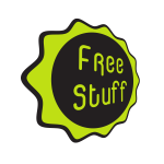 Decal with text Free stuff
